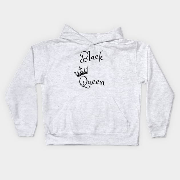 Black Queen Kids Hoodie by Blessed And Black